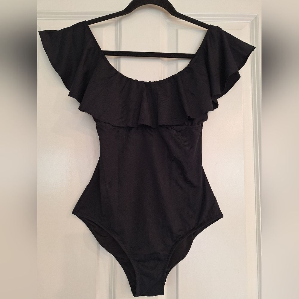Eberjey  Lolita Black Solid  one piece seimsuit size‎ S/P